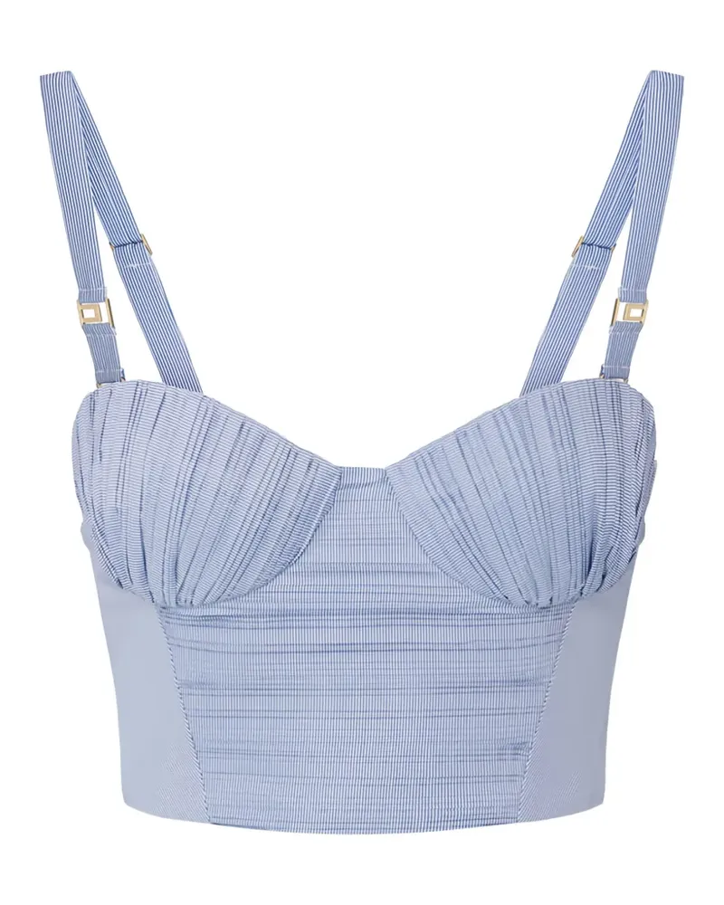 Elisabetta Franchi striped top - Blau Blau