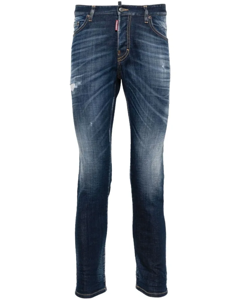 Dsquared2 Skinny-Jeans im Distressed-Look - Blau Blau