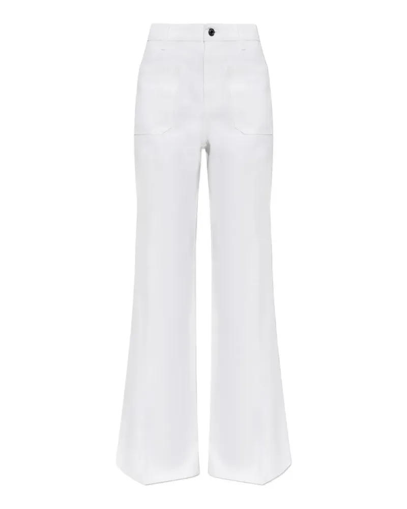 Michael Kors patch-pocket flared trousers - Weiß Weiß