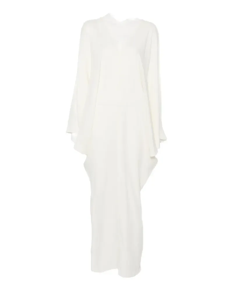 Taller Marmo cold-shoulder V-neck maxi dress - Nude Nude