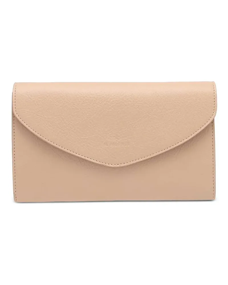 IL BISONTE Clutch aus Leder - Nude Nude