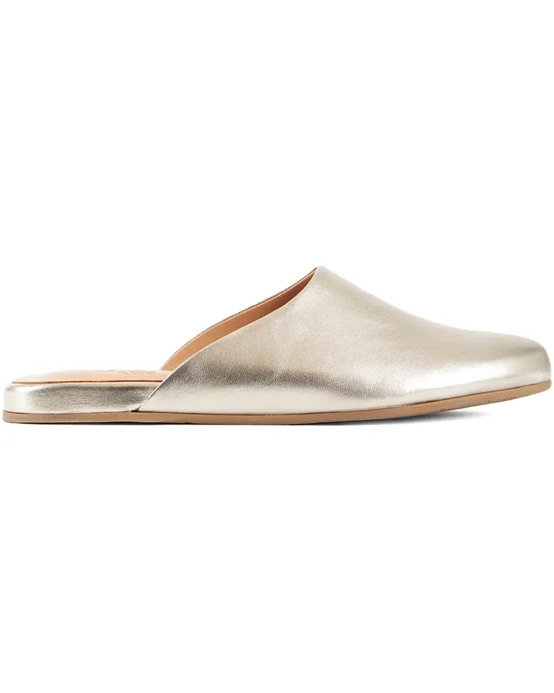 Ancient Greek Sandals The Slipper calf leather mule - Gold Gold