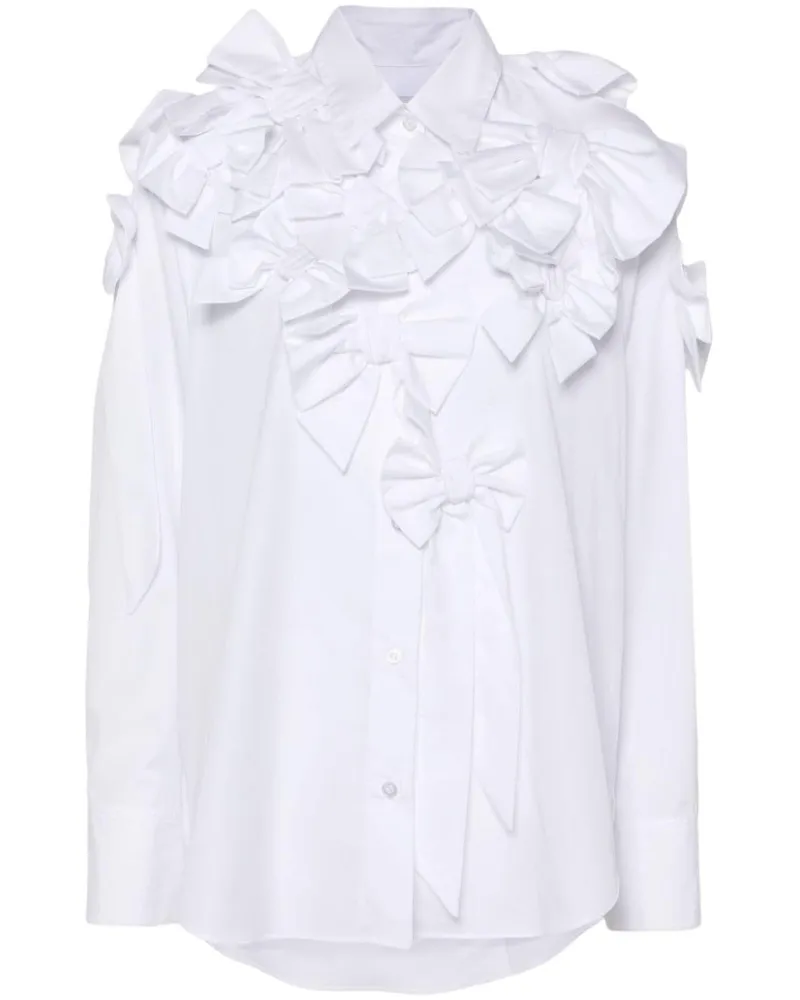 Viktor & Rolf Hemd mit Schleifenbouquet - Weiß Weiß