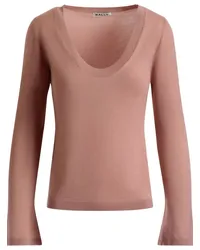 Bally Fein gestrickter Kaschmirpullover Rosa