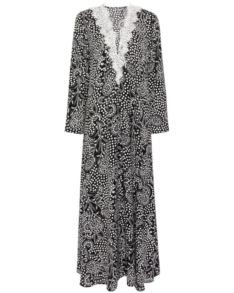Bambah Azalea Maxikleid - Schwarz Schwarz