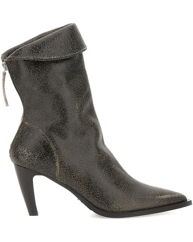 HALMANERA 80mm pointed boots - Grau Grau