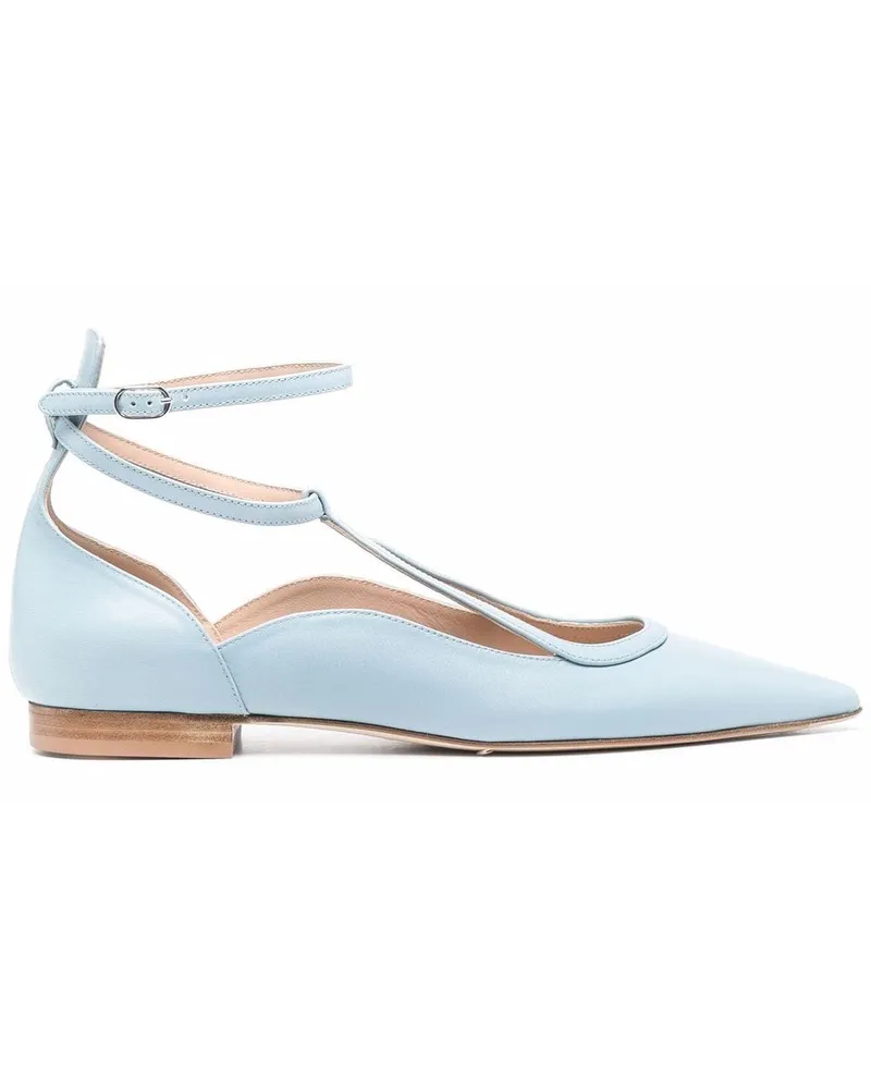 Scarosso Ballerinas mit spitzer Kappe - Blau Blau