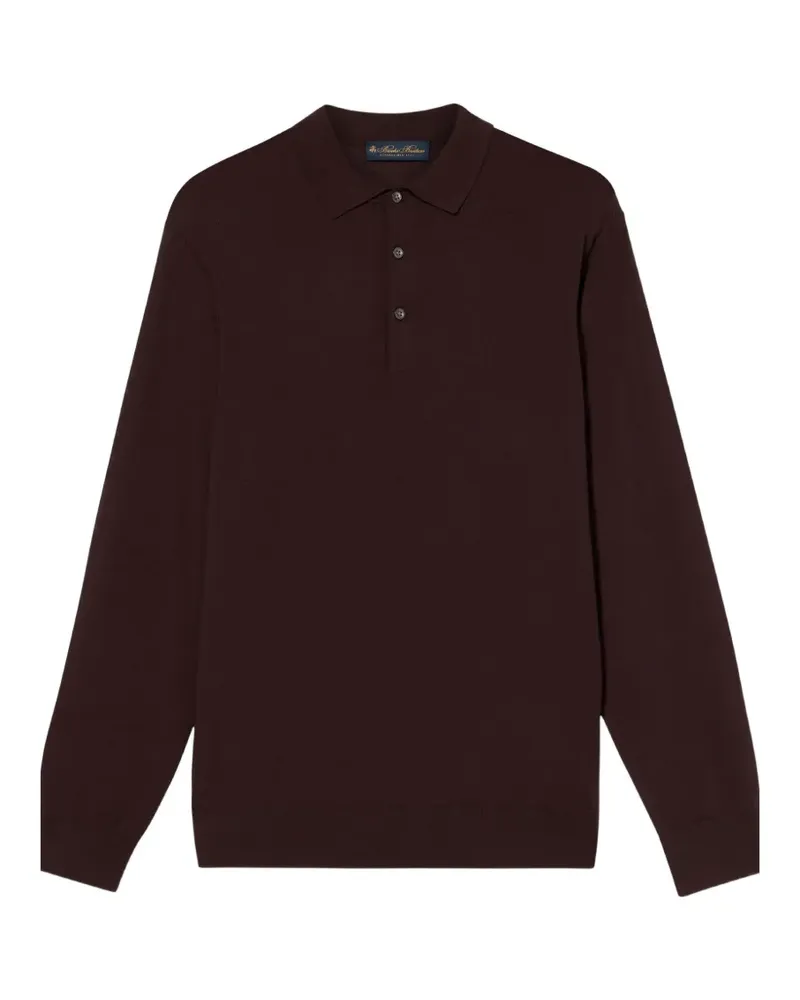 Brooks Brothers wool knit polo shirt - Braun Braun
