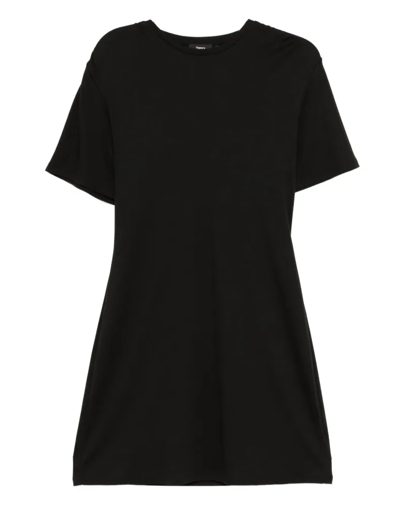 Theory Kleid mit kurzen Ärmeln - Schwarz Schwarz