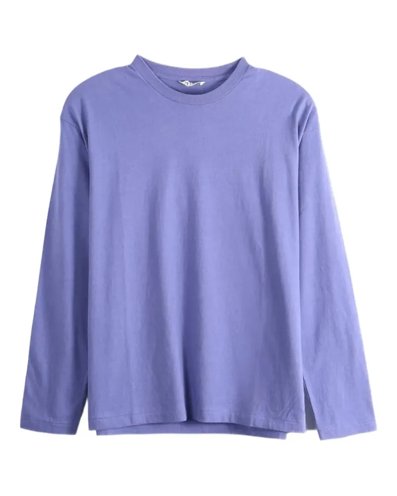 AURALEE Klassisches Langarmshirt - Violett Violett