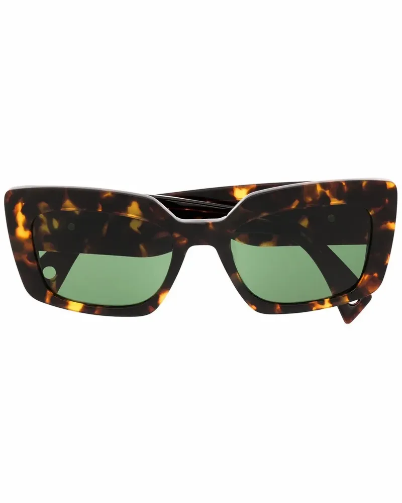 Lanvin Sonnenbrille mit eckigem Gestell - Braun Braun