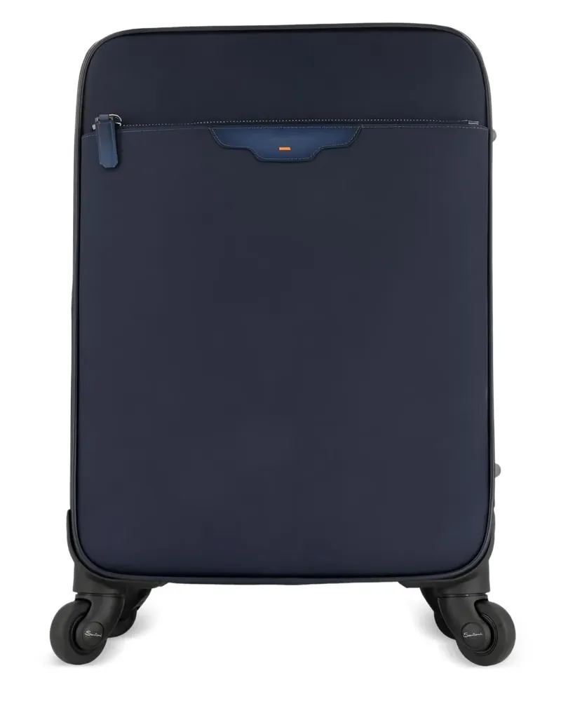 Santoni Rollkoffer mit vier Rollen - Blau Blau