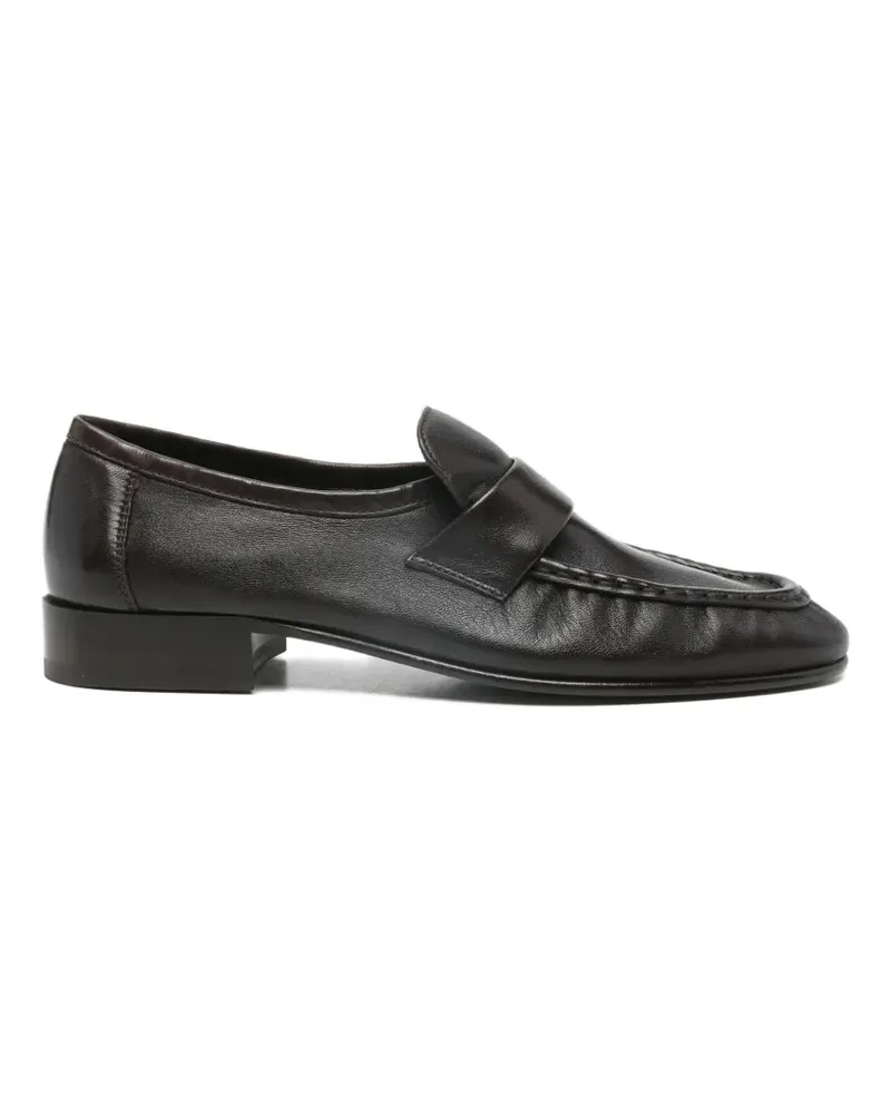 The Row leather loafers - Braun Braun
