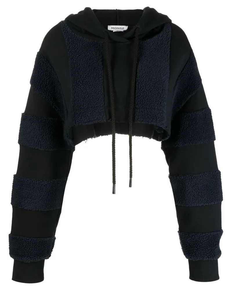 Monse Hoodie mit Einsätzen Schwarz