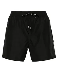 Balmain Badeshorts mit Logo-Print Schwarz