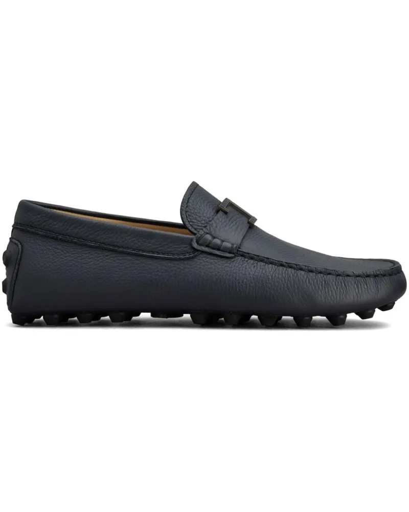 TOD'S Gommino Loafer mit Logo-Schild - Schwarz Schwarz