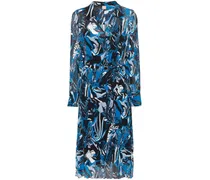 Midikleid mit Print - Blau