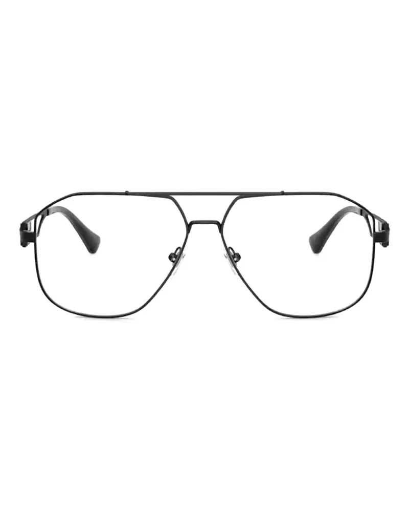 Versace VE1287 browline glasses - Schwarz Schwarz