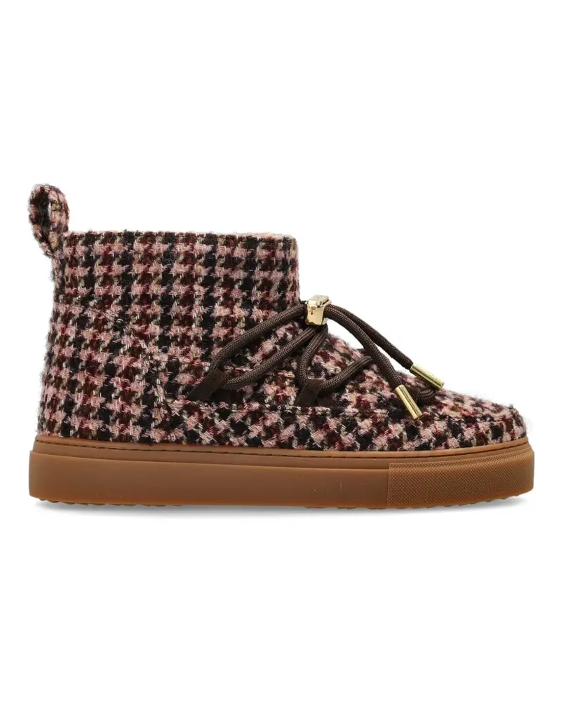 INUIKII Karierte Schneestiefel - Braun Braun