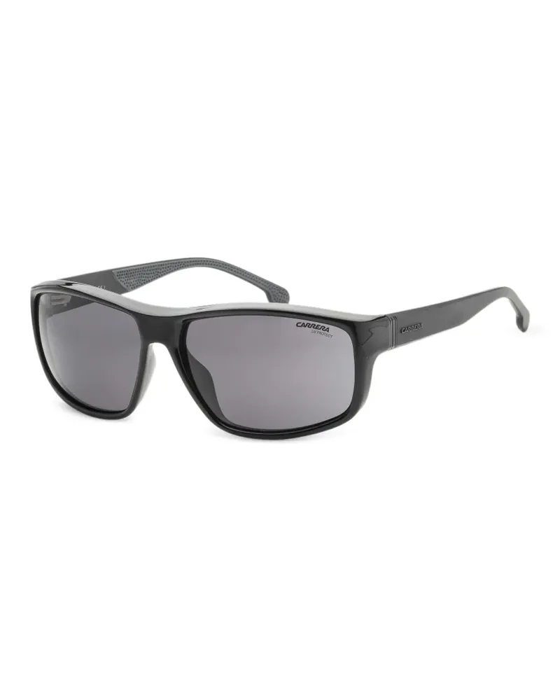 Carrera Sonnenbrille mit eckigem Gestell - Schwarz Schwarz
