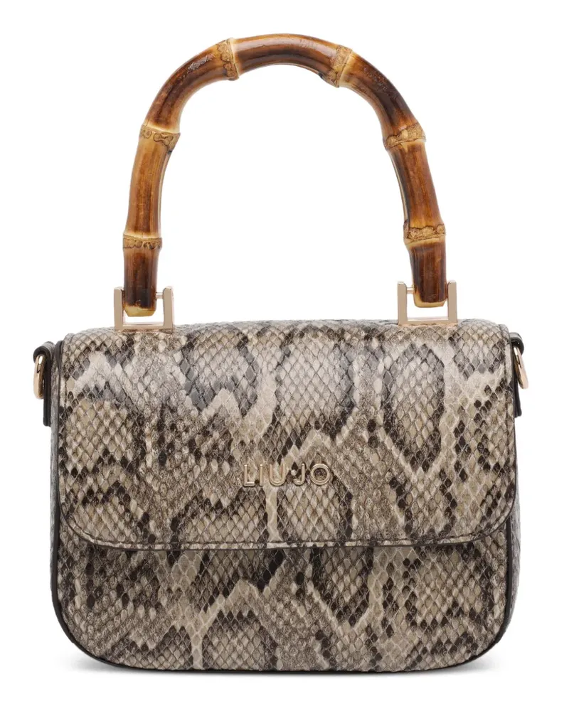 Liu Jo Tote Bag mit Pythonmuster - Nude Nude