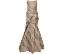 Ärmelloses Abendkleid - Braun