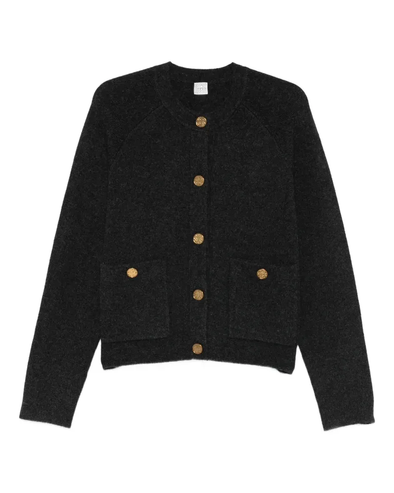 Totême Cardigan mit gehämmerten Knöpfen - Grau Grau