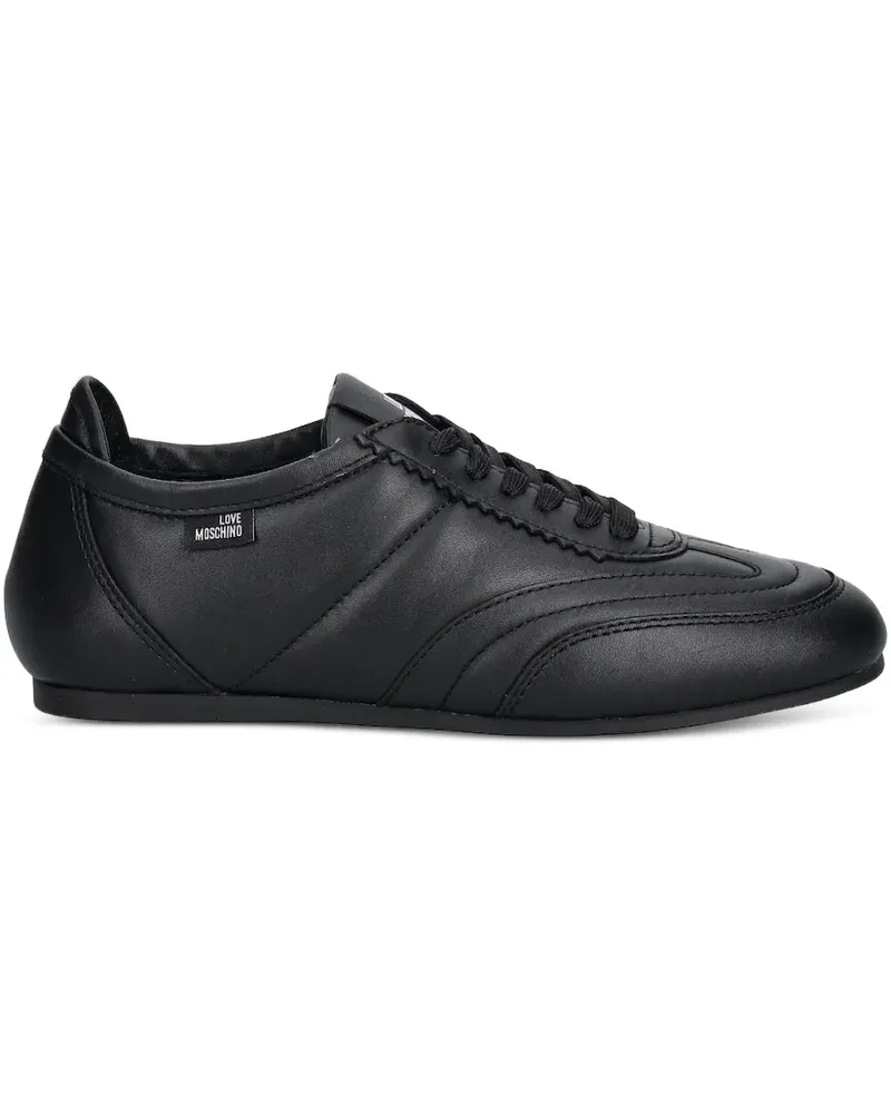 Moschino Sneakers mit Schnürung - Schwarz Schwarz