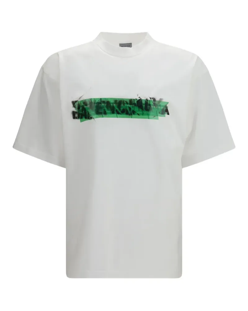 Balenciaga logo-print cotton t-shirt - Weiß Weiß