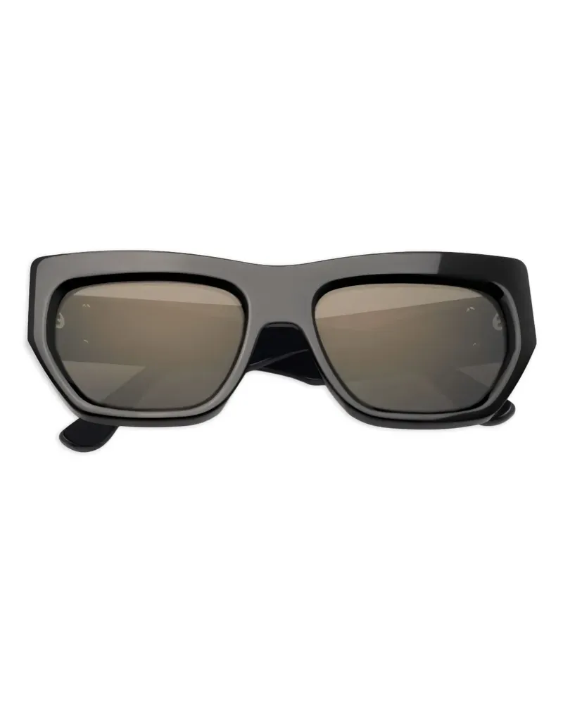 Emmanuelle Khanh Silencio Sonnenbrille mit geometrischem Gestell - Schwarz Schwarz