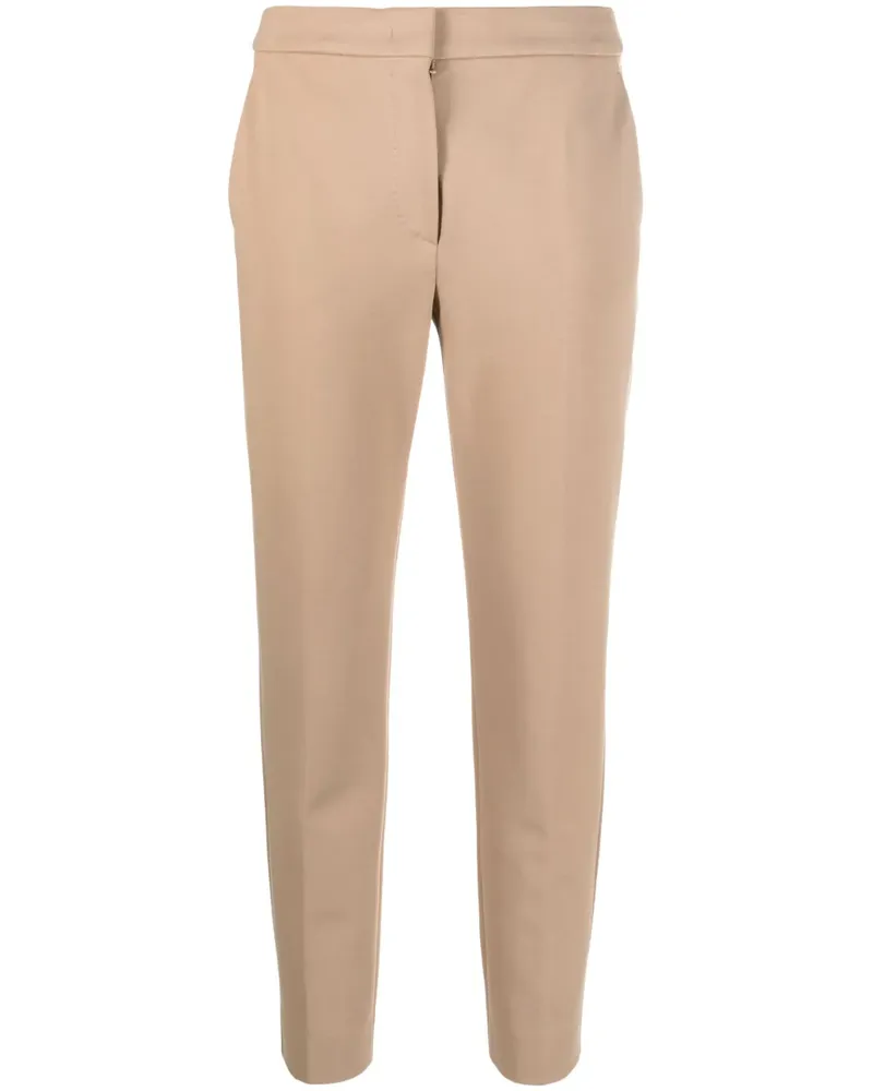 Max Mara Halbhohe Cropped-Hose - Nude Nude