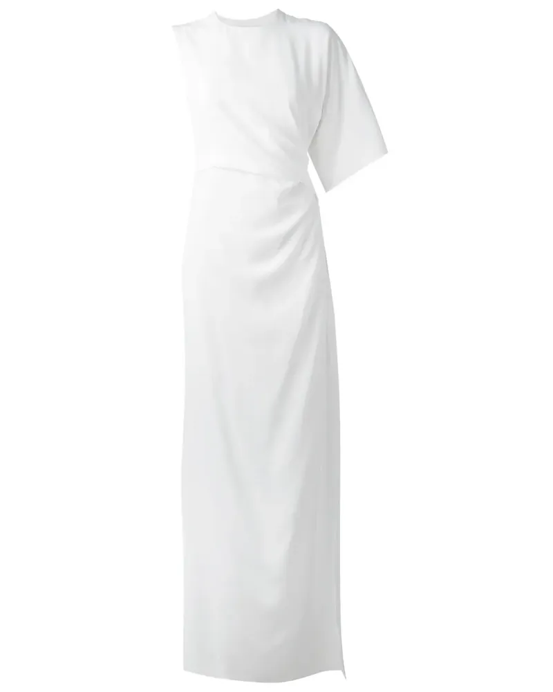 Givenchy Einschultriges Seidenkleid mit Drapierung - Weiß Weiß