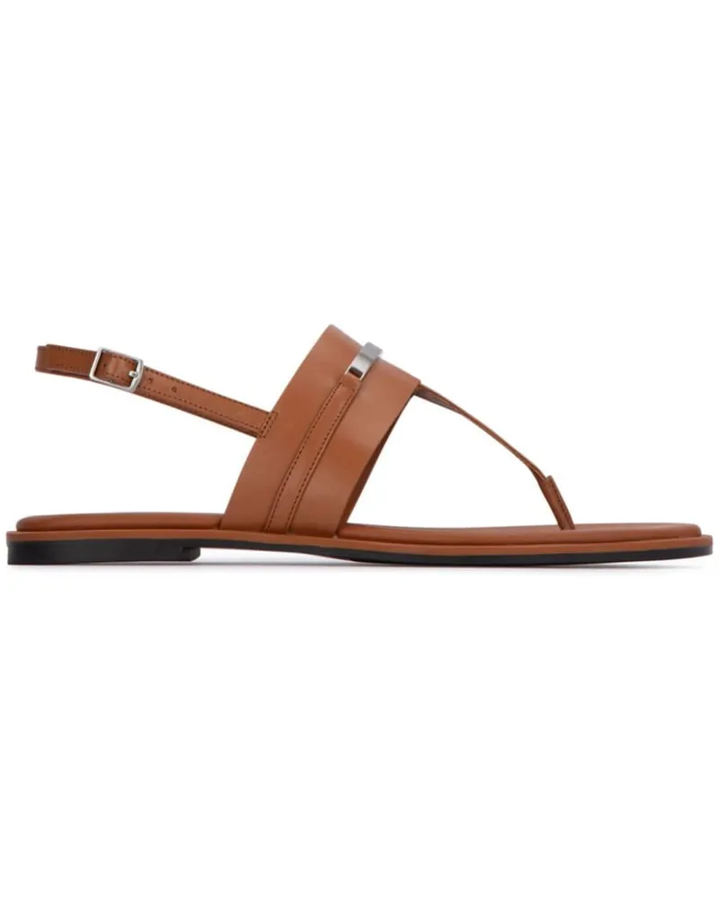 Calvin Klein Sandalen mit Schild - Braun Braun