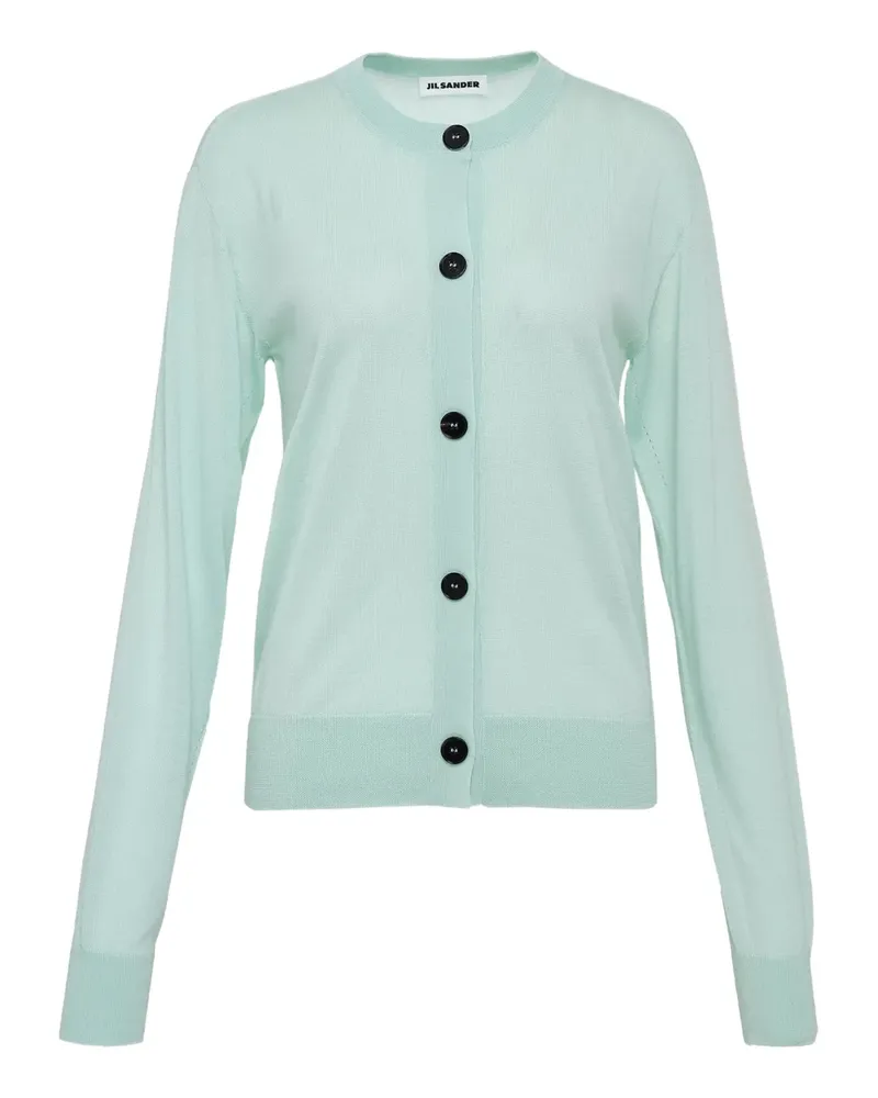 Jil Sander crew-neck cardigan - Grün Grün