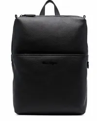 Ferragamo Rucksack aus Leder Schwarz