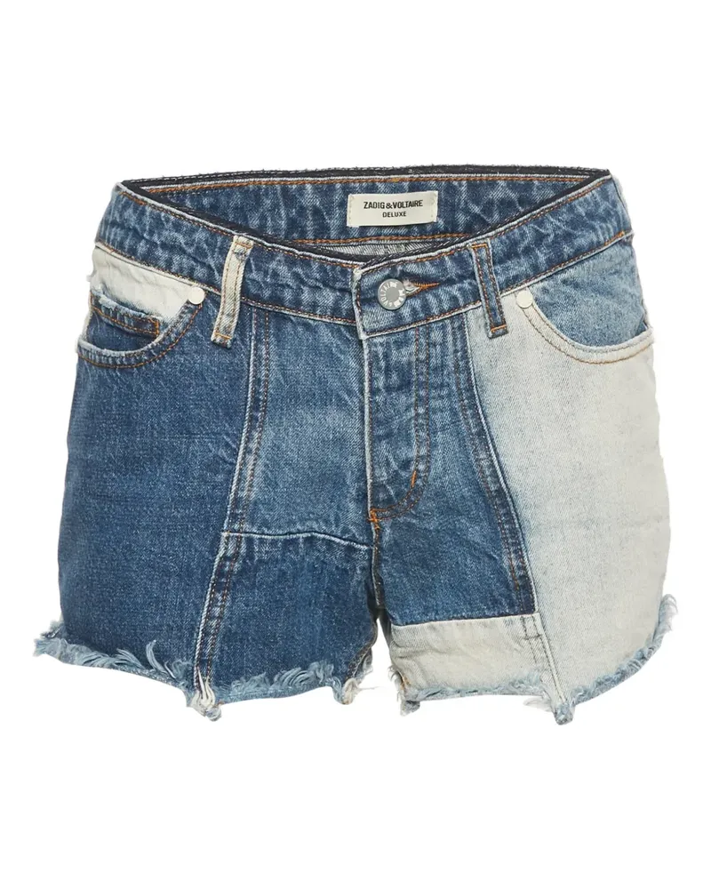 Zadig & Voltaire patchwork denim shorts - Blau Blau