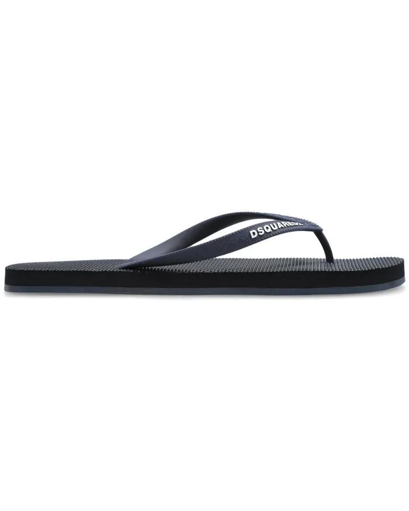 Dsquared2 Flip-Flops mit Logo-Prägung - Blau Blau