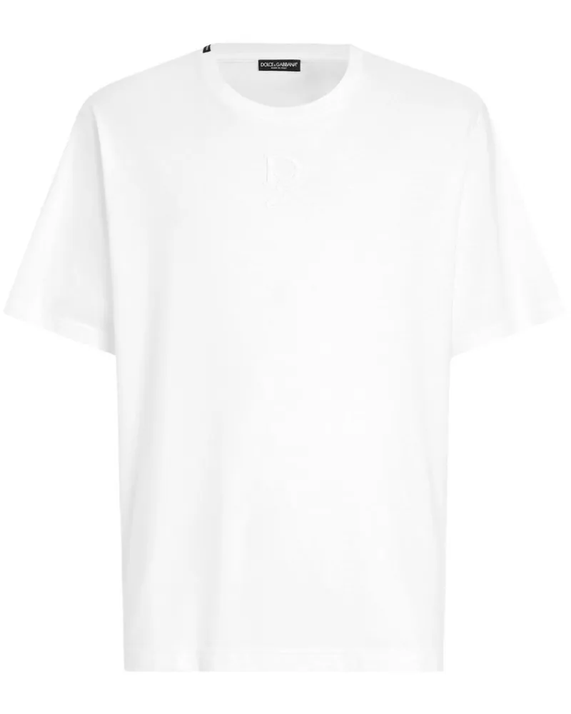 Dolce & Gabbana T-Shirt mit Logo-Detail - Weiß Weiß