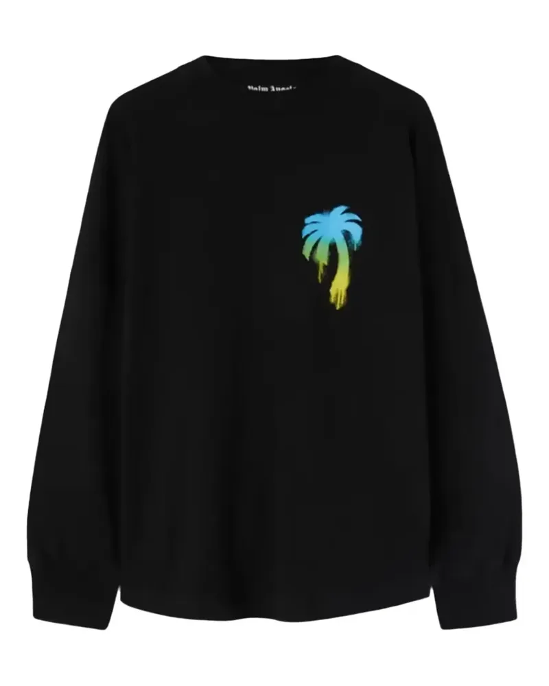 Palm Angels Klassisches Langarmshirt - Schwarz Schwarz