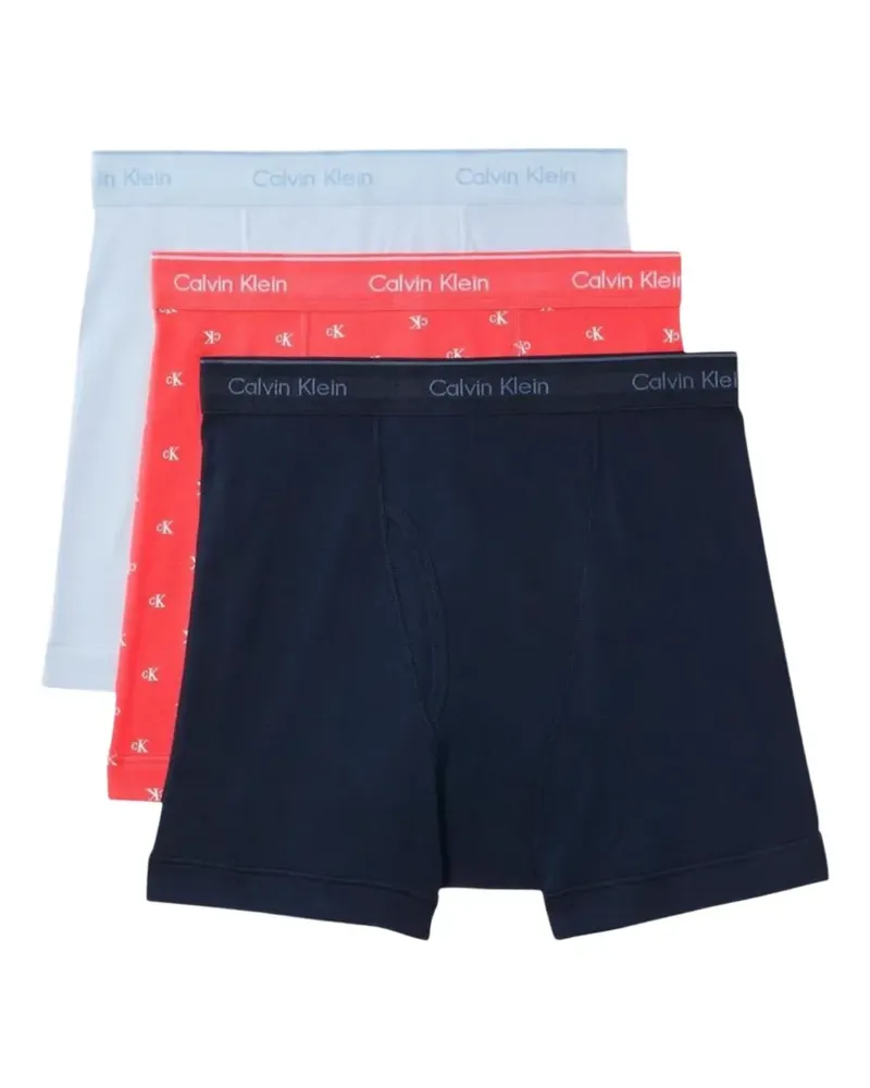 Calvin Klein logo-waistband cotton boxers - Blau Blau