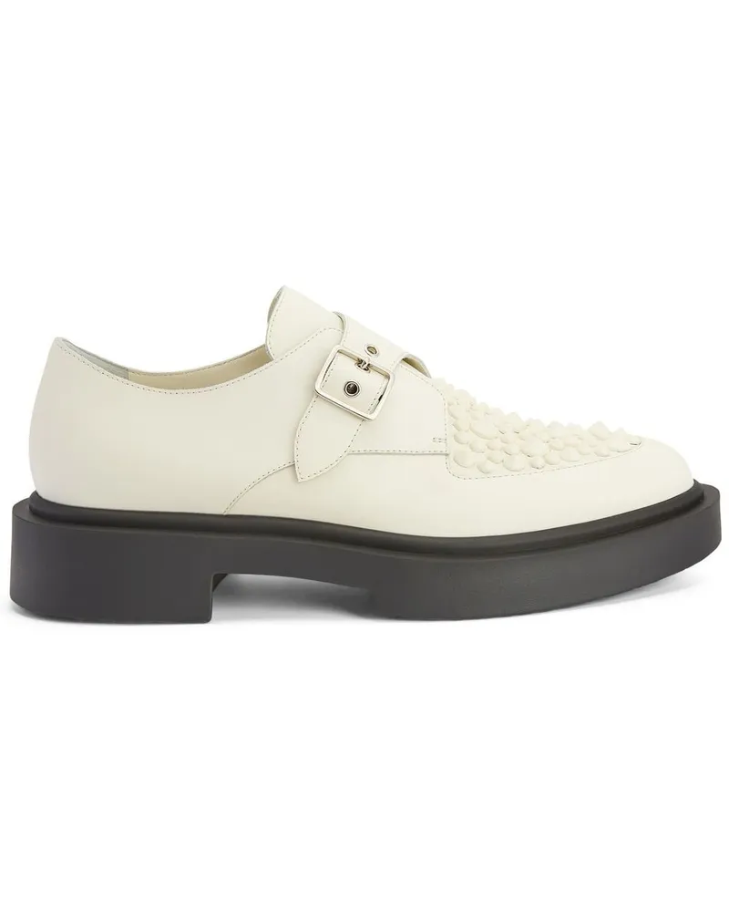 Giuseppe Zanotti Adric Schnürschuhe mit Nieten - Weiß Weiß