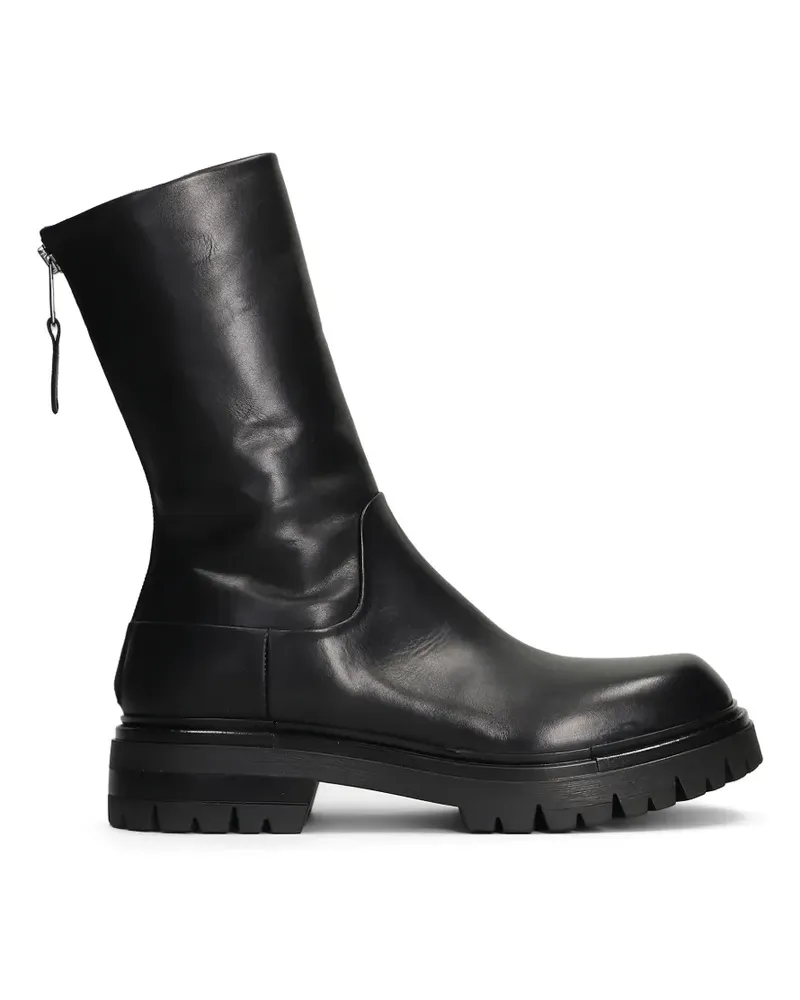 Elena Iachi Stiefel mit Reißverschluss - Schwarz Schwarz