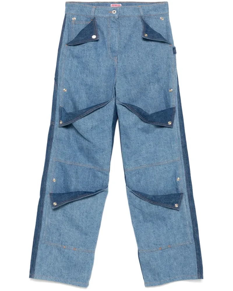 Kenzo Jeans mit mehreren Taschen - Blau Blau