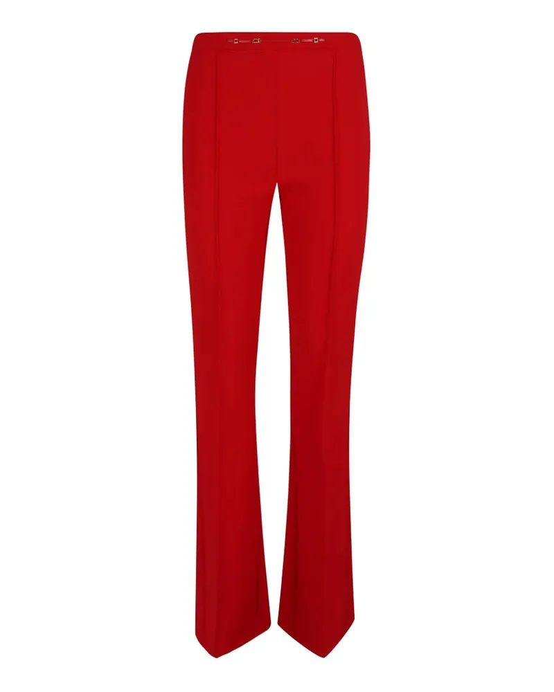 Elisabetta Franchi pressed-crease flared trousers - Rot Rot