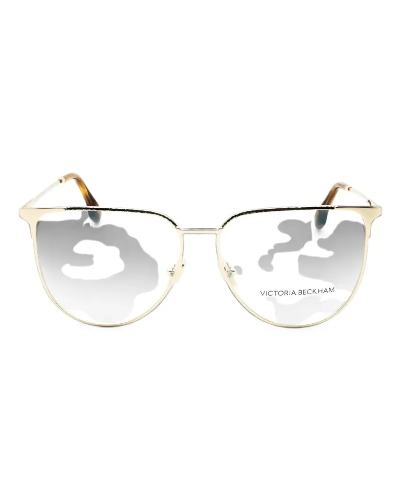 Victoria Beckham Brille mit rundem Gestell - Gold Gold