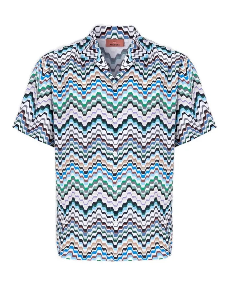 Missoni Hemd mit Zickzackmuster - Weiß Weiß