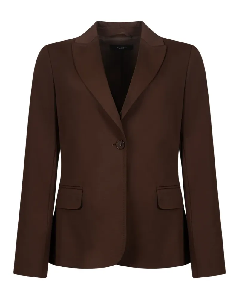 Max Mara collared single-breasted jacket - Braun Braun