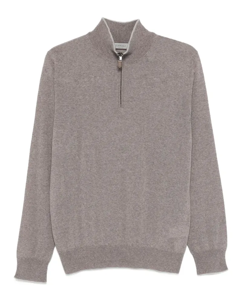 Canali zip high-neck knitwear - Braun Braun