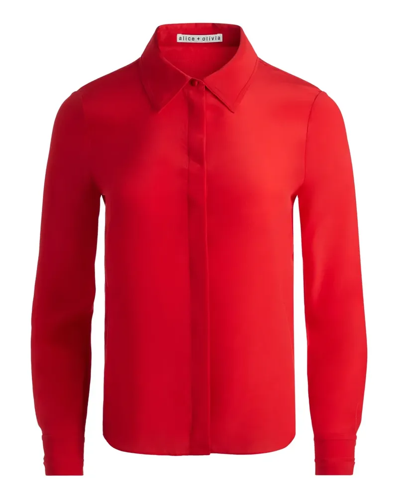 Alice + Olivia Willa Bluse aus Seide - Rot Rot