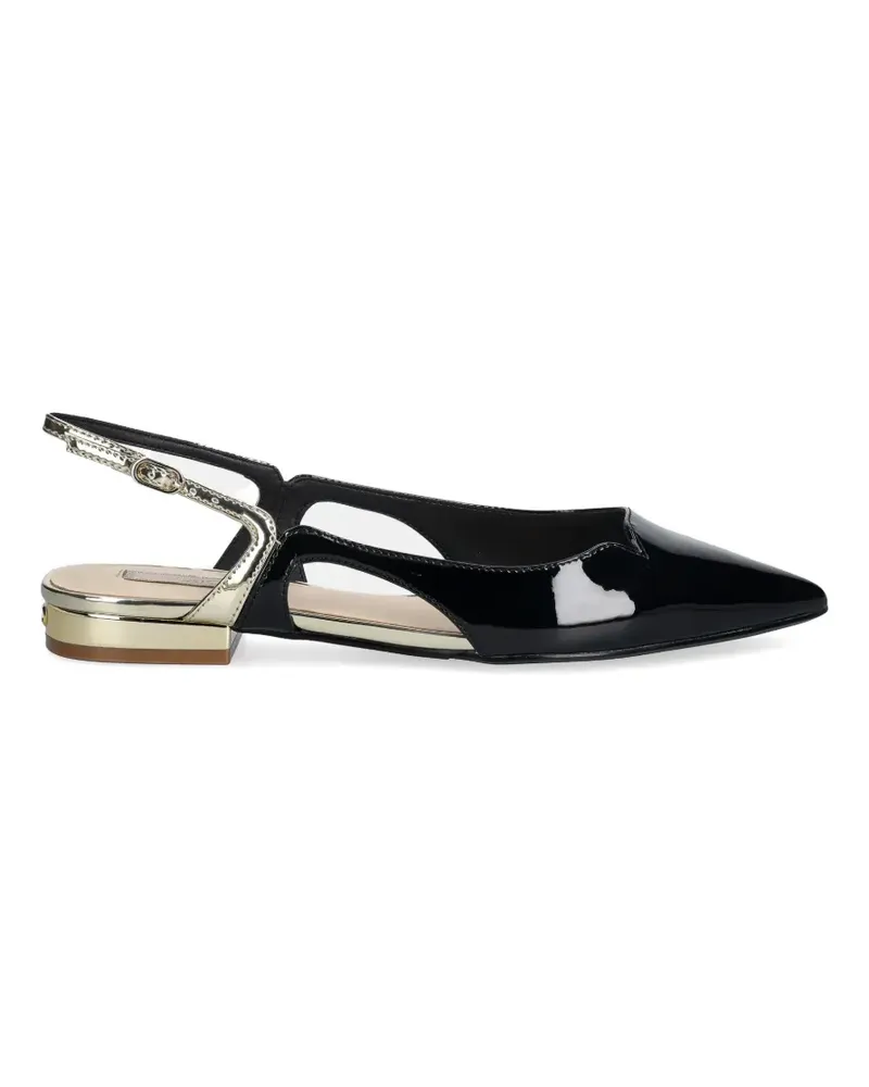 Liu Jo pointed-toe flat pumps - Schwarz Schwarz